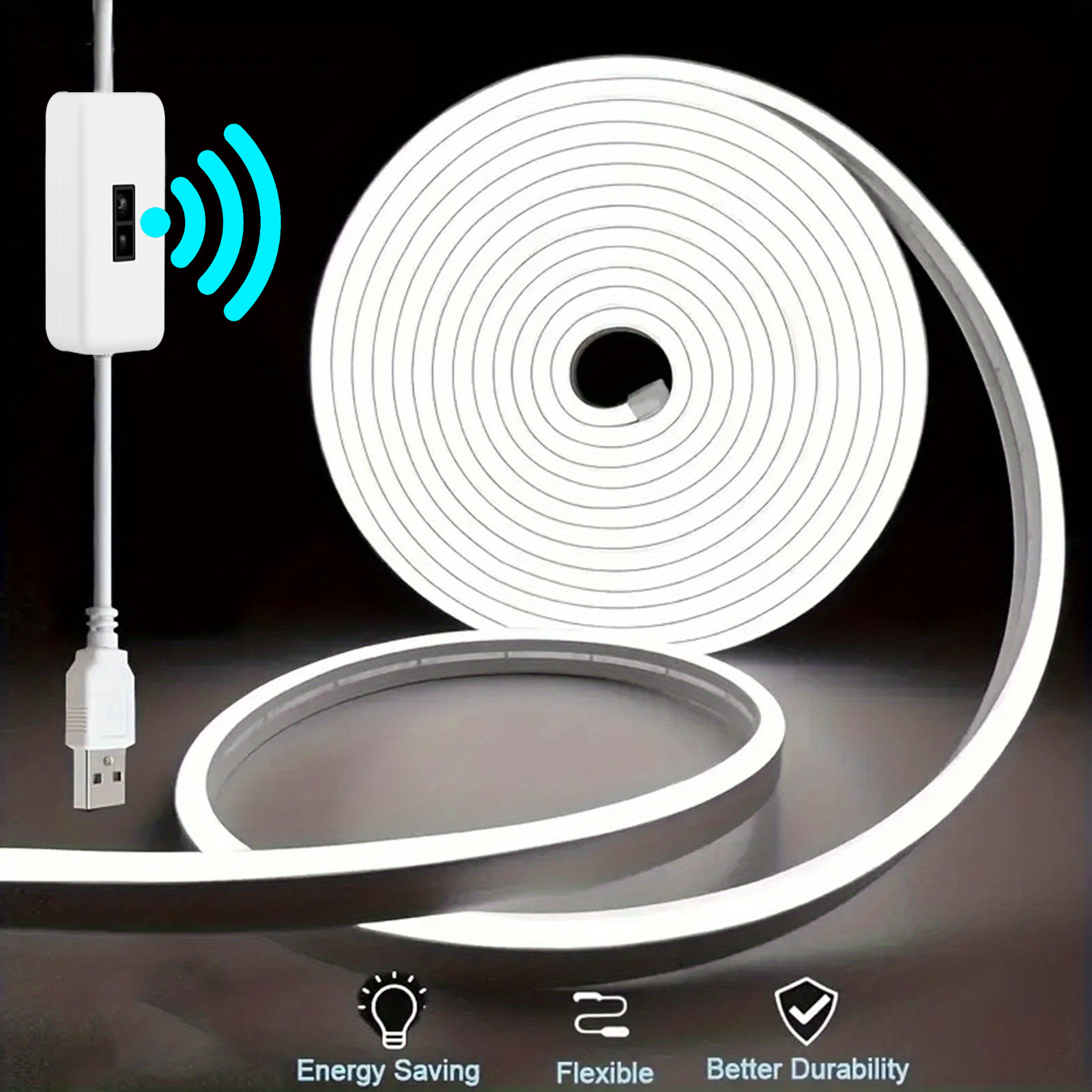 Motion Sensor Neon LED Light S - Outdoor Power Strip Weatherproof ulasan dan harga