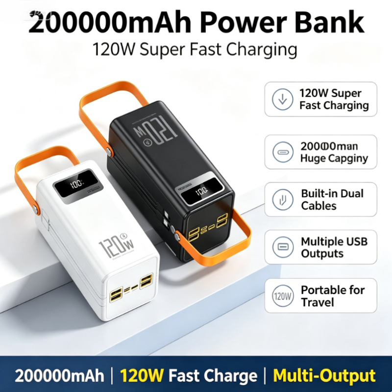 120W Fast Charging Power Bank  - Outdoor Power Adapter Usb C ulasan dan harga